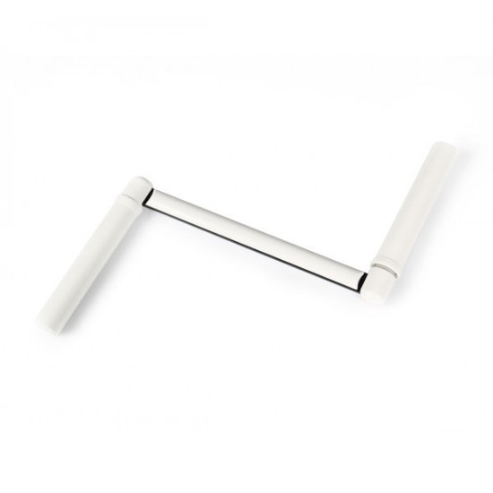 Buy Handle for round handle Ø 12 mm made of white lacquered steel Total length 310 mm at Factory Prices