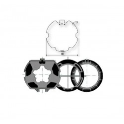 Accessories Shaft ZF80 9001474 for Somfy engines Ø50mm