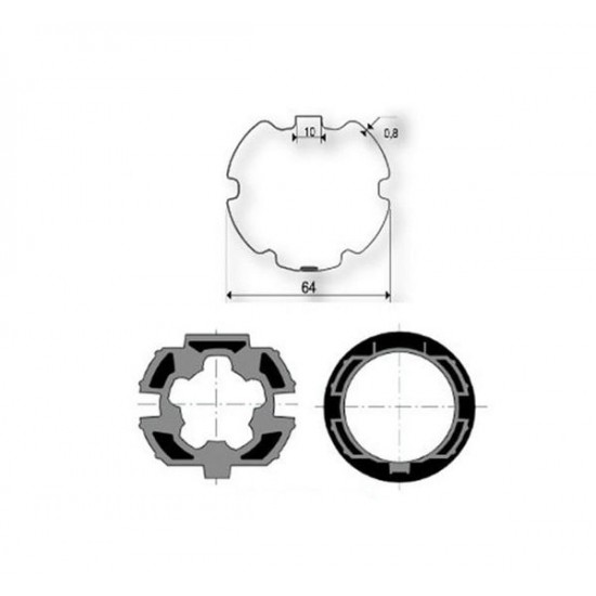 Encomende Dispositivos elétricos 9410400 da linha central de ZF64 para motores de Somfy Ø50mm a preços de fábrica