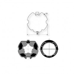 Adaptateur d'Arbre ZF80 9420339 pour moteurs Somfy ø 60 mm Adaptateur d'Arbre ZF80 9420339 pour moteurs Somfy ø 60 mm