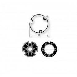 Adaptateur d'arbre HASSINGER Ø51 9500365 pour moteurs Somfy Ø40 mm Adaptateur d'arbre HASSINGER Ø51 9500365 pour moteurs Somfy Ø40 mm