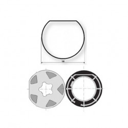 ACCESORIOS mischler Ø100 y eje redondo Ø102 9001502 para motores Somfy Ø60mm ACCESORIOS mischler Ø100 y eje redondo Ø102 9001502 para motores Somfy Ø60mm