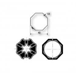 Adaptación DEPRAT Octagonal 40 eje 9500387 para motores Somfy Ø40mm Adaptación DEPRAT Octagonal 40 eje 9500387 para motores Somfy Ø40mm