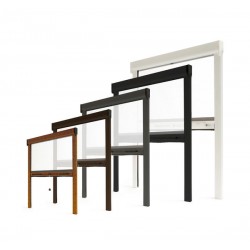 Mosquiteros de aluminio para ventanas y puertas-persianas-Lujo