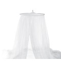 Buy Mosquito net for a single or double bed made of solid white polyester at Factory Prices
