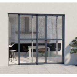Sliding mosquito net on the bay window Alu - Luxury Sliding mosquito net on the bay window Alu - Luxury