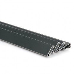 Ensemble de 4 profilés en aluminium découpés pour moustiquaire avec cadre fixe Ensemble de 4 profilés en aluminium découpés pour moustiquaire avec cadre fixe