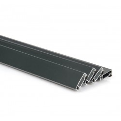 Ensemble de 4 profilés en aluminium découpés pour moustiquaire avec cadre fixe Ensemble de 4 profilés en aluminium découpés pour moustiquaire avec cadre fixe