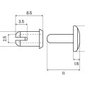 Fábrica para a produção de a preços de produtor Encomende Conjunto de 2 rebites de plástico para painéis solares planos. a preços de fábrica