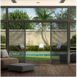 Антимоскітна Система бічного відкриття для дверей і вікон, призначена для установки на вікна або двері з частим проходом