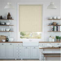 Estores enrollables de tela en la ventana de Tela opaco Lino Textur, 2 texturas, opaco, no deja pasar la luz