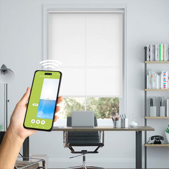 Buy Autonomous roller blinds controlled from the phone, charging from solar energy, SmartView at Factory Prices