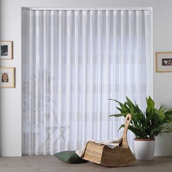 Cortinas con bordado horizontal, para la calma y la tranquilidad en la habitación Cortinas con bordado horizontal, para la calma y la tranquilidad en la habitación