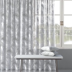 Cortina translúcida con motivo floral, Aqua Clean Cortina translúcida con motivo floral, Aqua Clean