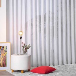 Cortinas con tela ligera con hilos finos en relieve, suave, delgada y elegante, cortina en la ventana, cortinas para luraz romántico Cortinas con tela ligera con hilos finos en relieve, suave, delgada y elegante, cortina en la ventana, cortinas para luraz romántico