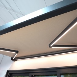 Awning with LED candle in a protective box, Toldo Cofre Aland Awning with LED candle in a protective box, Toldo Cofre Aland
