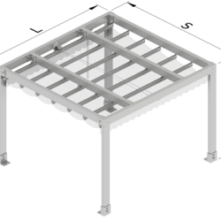 Canopy for terrace, pool, Toldo De Guias entre parades Palillería 80x40 Canopy for terrace, pool, Toldo De Guias entre parades Palillería 80x40