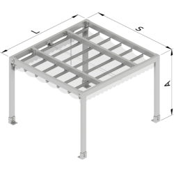 Canopy for terrace, pool, Toldo De Guias entre parades Palillería 80x40 Canopy for terrace, pool, Toldo De Guias entre parades Palillería 80x40