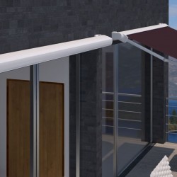 Beschermend vizier voor stof tegen uitbranden in de gesloten positie spiraal