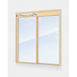 Fly Light Holzfenster-Schiebesystem ohne Rahmen, m2