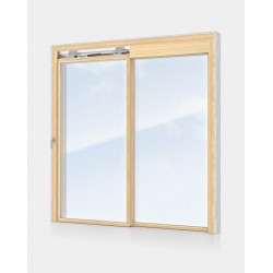 Fly Light Holzfenster-Schiebesystem ohne Rahmen, m2