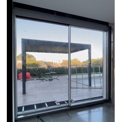 Безпорогова розсувна система 3950х2090, токнкій Алюмінієвий профіль Безпорогова розсувна система 3950х2090, токнкій Алюмінієвий профіль